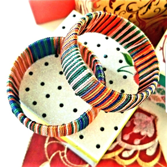 Jewelry - Bangles multicolored with thread work